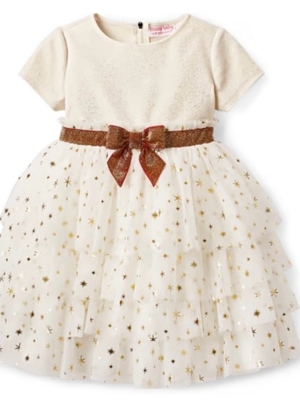 American Girl bitty baby Golden Twinkle Dress